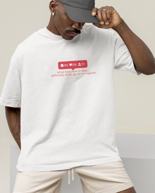 Oversized What Happens in Goa Unisex T-shirt